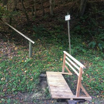 Passerelle à Lutzelbourg vers circulaire de Dannelbourg