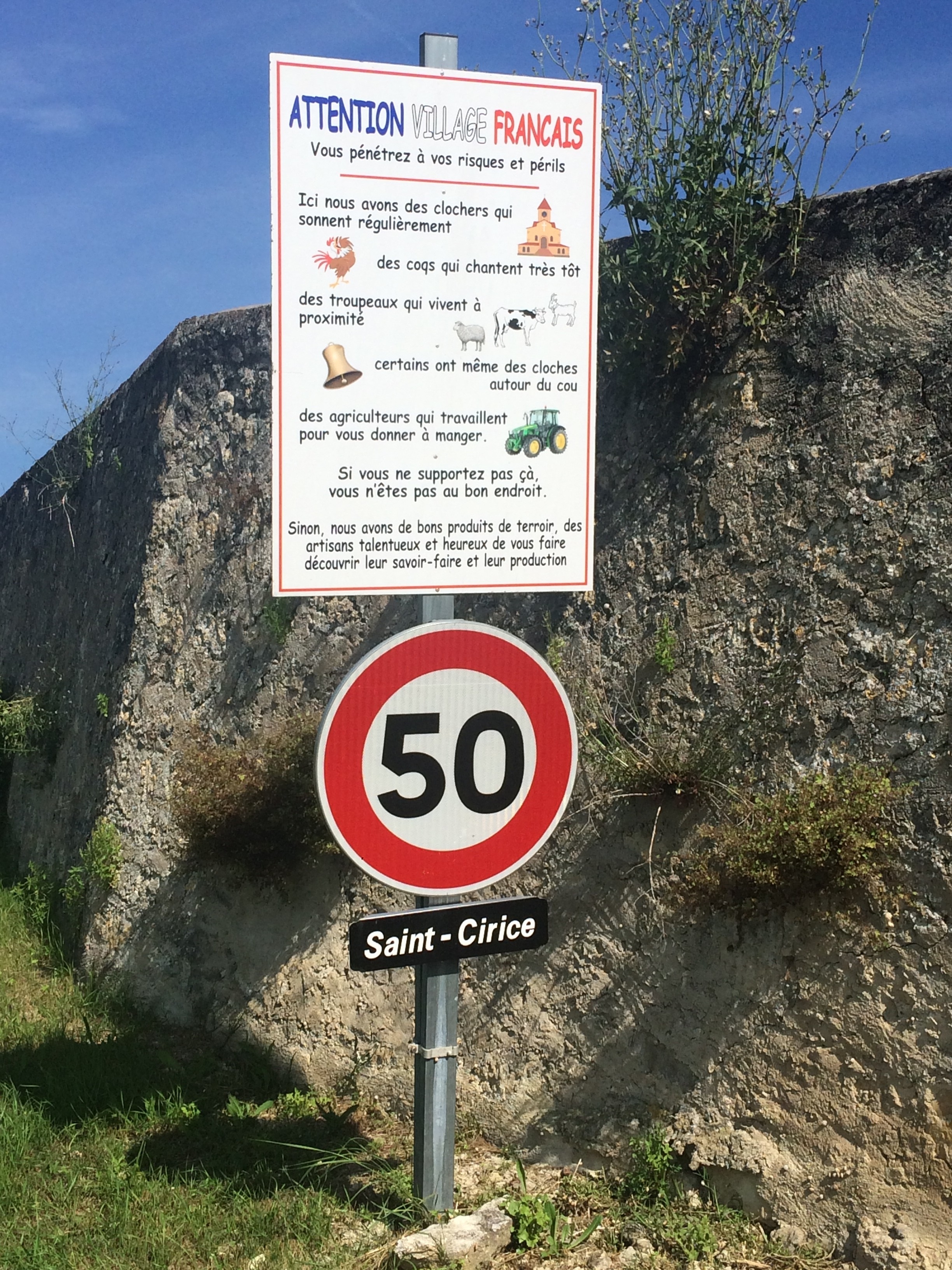 Rappel pour certains de la vie en village